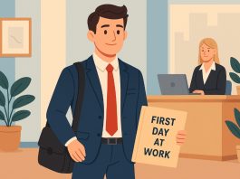 first day at work