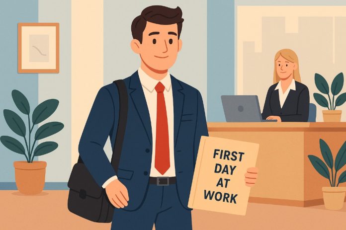 first day at work